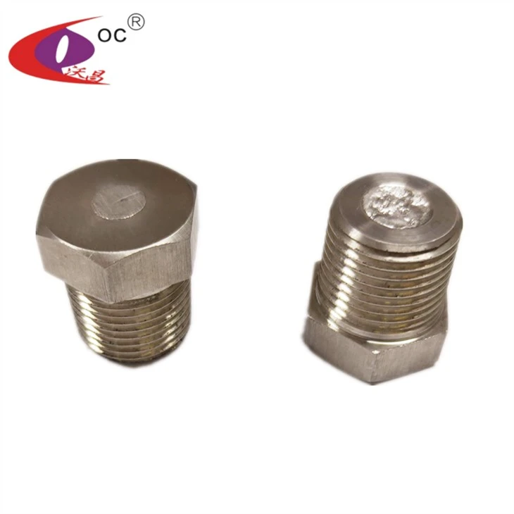 3/8 NPT Stainless Steel Fusible Plug Dengan Solder Titik Leleh Rendah